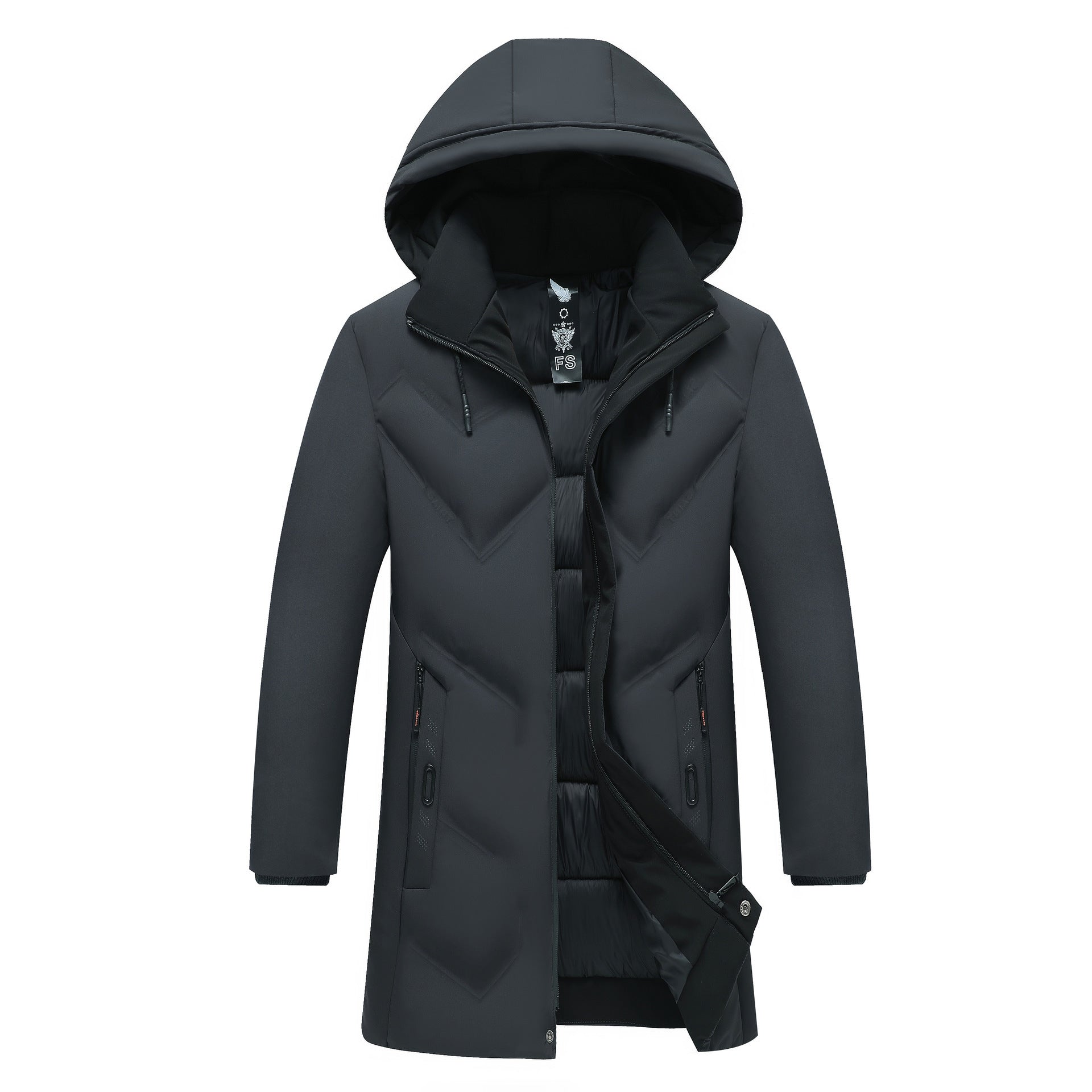 Thick Padded Mid-length Men's Jacket