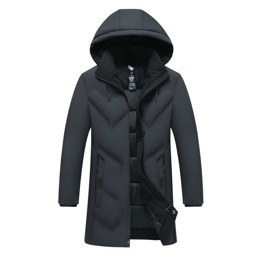 Thick Padded Mid-length Men's Jacket