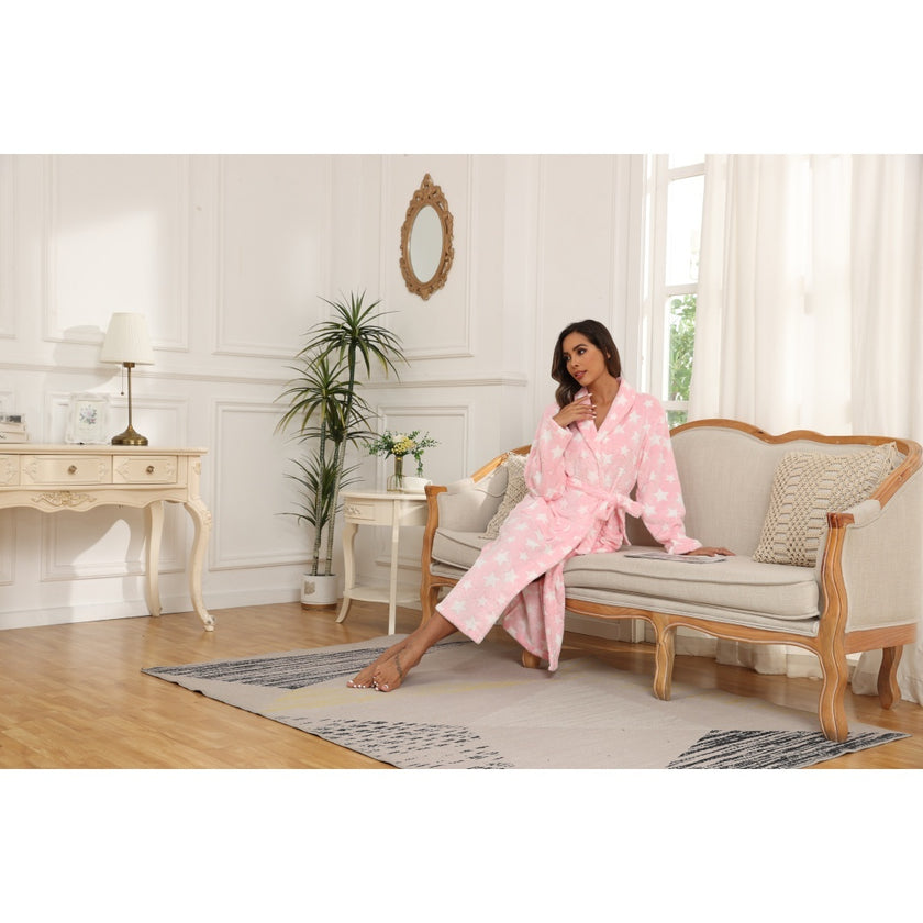 Soft Fleece Robes For Women, Lightweight And Warm, Spa & Bath Robes For Mom, Wife & Friend