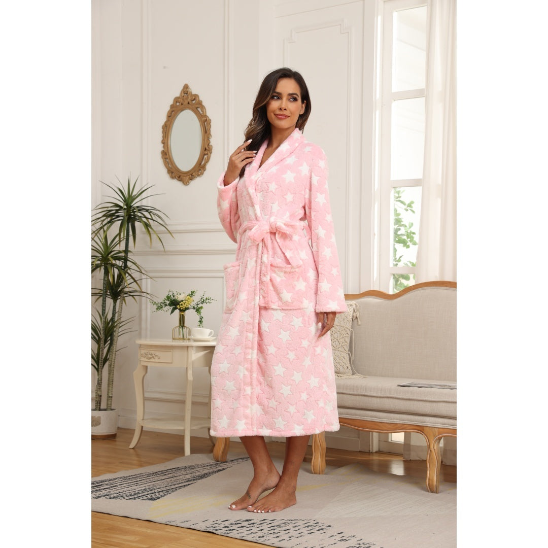 Soft Fleece Robes For Women, Lightweight And Warm, Spa & Bath Robes For Mom, Wife & Friend
