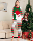 Family Christmas Jammies Long Sleeve Pajamas Matching Sets Red Stripe Xmas