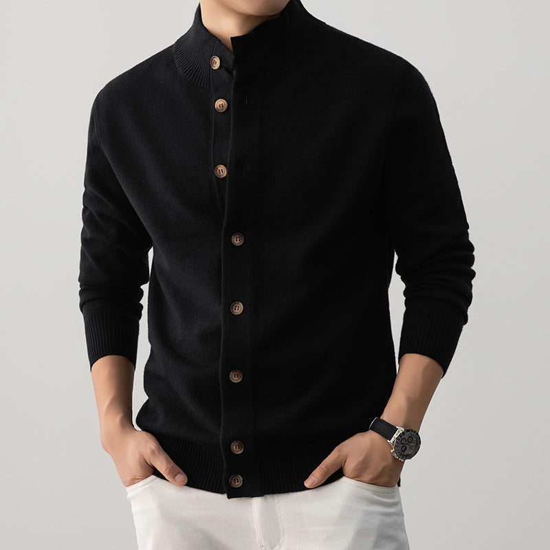 Casual Thick Semi-turtleneck Sweater Old Money Style