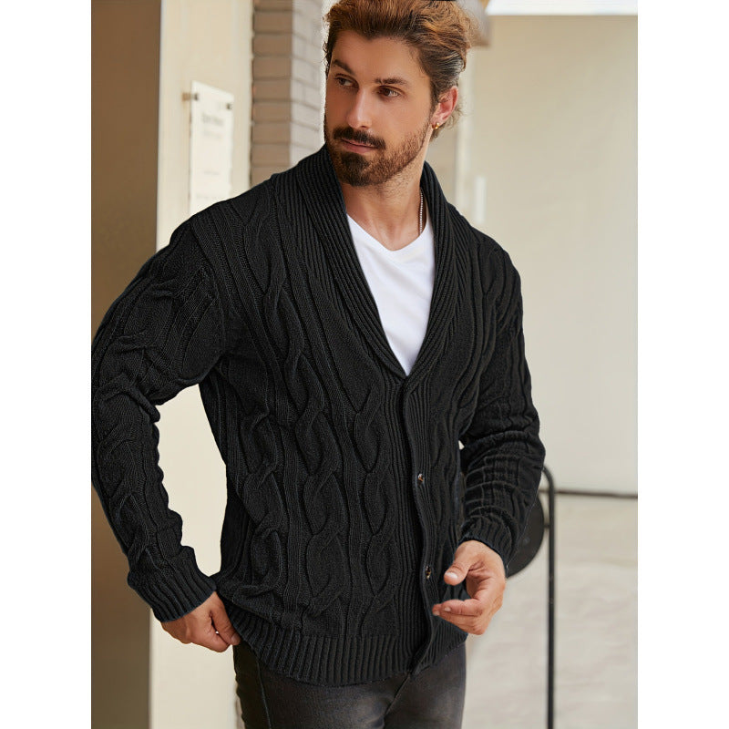 Printed Knitted Casual Long Sleeve Cardigan