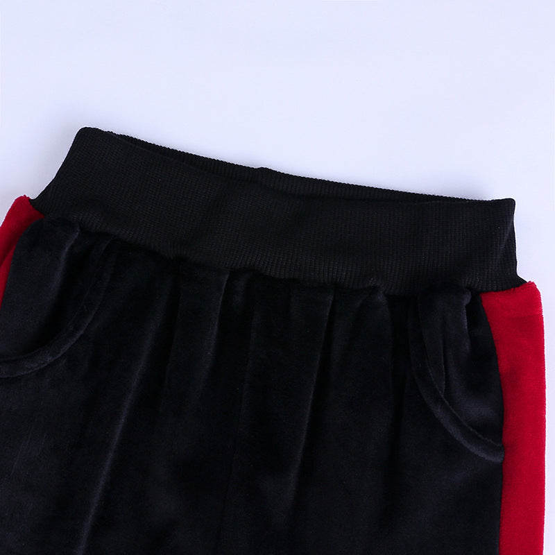 Girls Fashion Long Sleeve Two-piece Sports Suit
