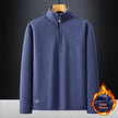 Men's Fleece Stand Collar Solid Warm Jacket