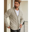 Printed Knitted Casual Long Sleeve Cardigan