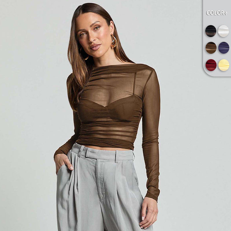 Mesh Slim-Fit Top