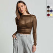 Mesh Slim-Fit Top