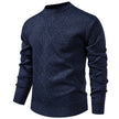 Fleece-lined Thick Round Neck Knitted Cardigan