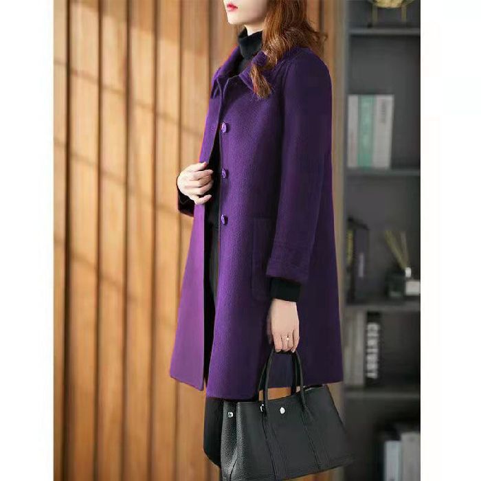 Loose Double-faced Wool Coat