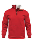 Casual Outdoor High Neck Half-Zip Pocket Long Sleeve Cardigan